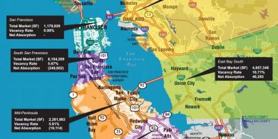 Χάρτης της bay area ακινήτων