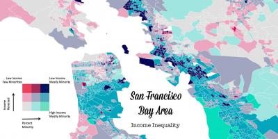 Χάρτης της bay area εισοδήματος