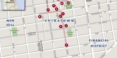 Χάρτης chinatown του Σαν Φρανσίσκο