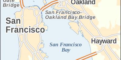 Χάρτης του Σαν Φρανσίσκο golden gate bridge