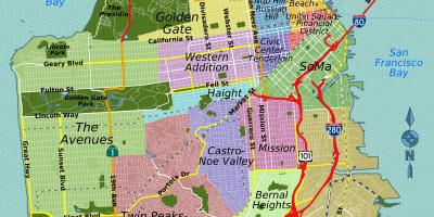 Mission district χάρτης