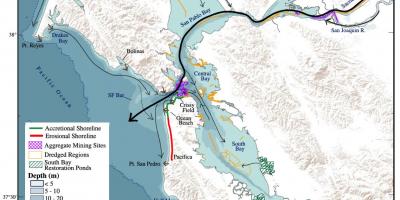 Χάρτης της San Francisco bay βάθος
