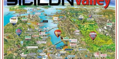 Silicon valley χάρτης περιοχής