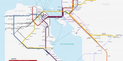 Σαν Φρανσίσκο μετρό χάρτης