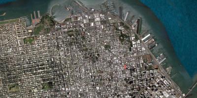 Χάρτης της San Francisco δορυφορική