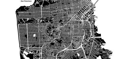 Χάρτης της San Francisco διάνυσμα