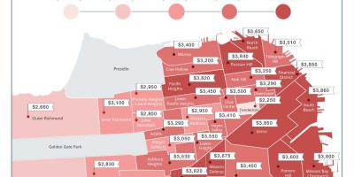 Σαν Φρανσίσκο ενοικίαση τιμές χάρτης