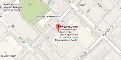 Χάρτης της moscone center του Σαν Φρανσίσκο