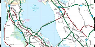 Χάρτης της San Francisco bay area