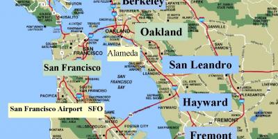 Χάρτης του Σαν Φρανσίσκο καλιφόρνια