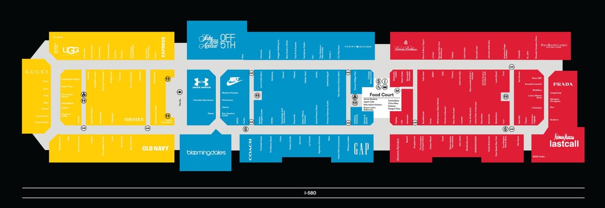 Σαν Φρανσίσκο outlet mall χάρτης