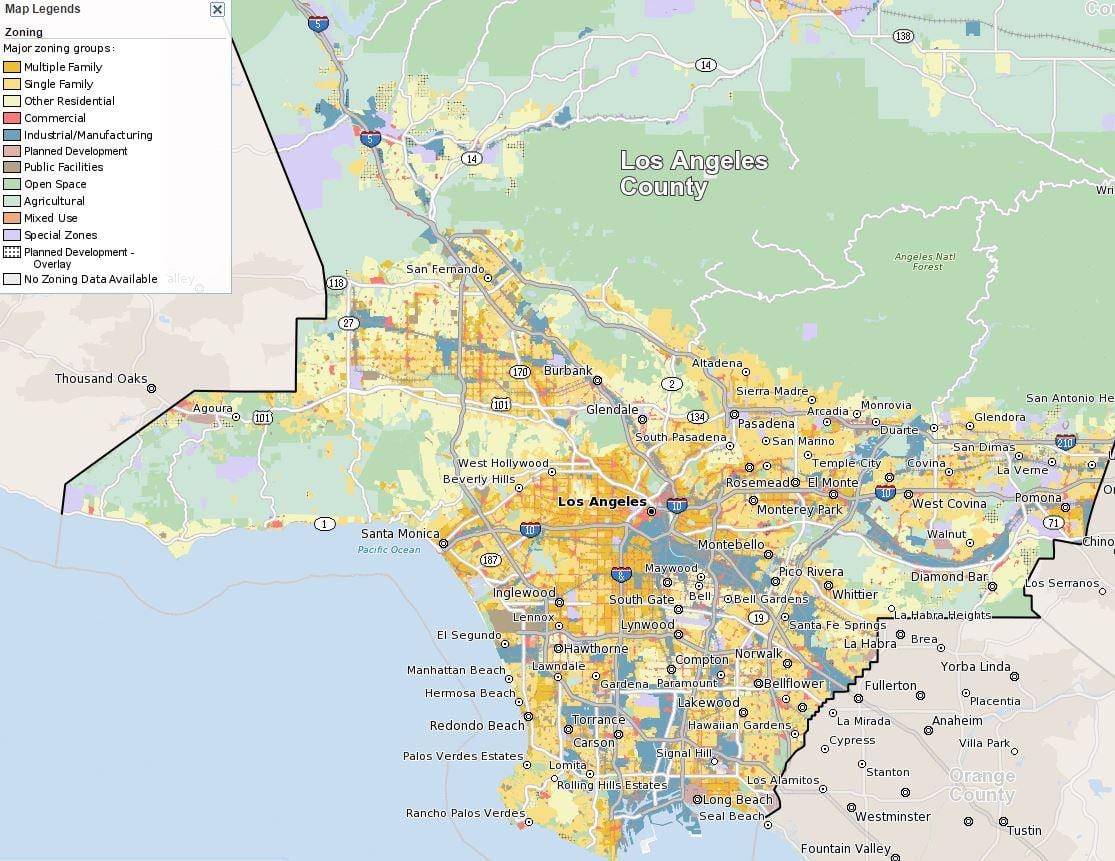 Χάρτης της San Francisco ζωνών