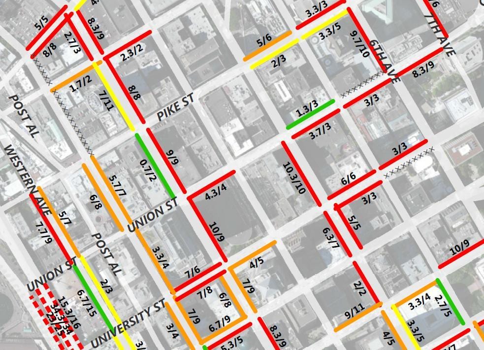 Χάρτης της San Francisco 2 hour στάθμευσης