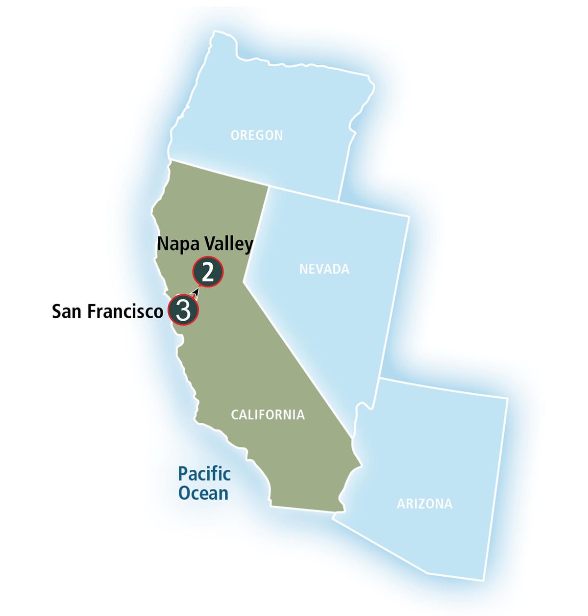Χάρτης της San Francisco va