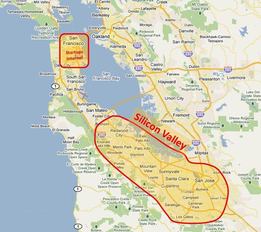 silicon valley χάρτης 2016