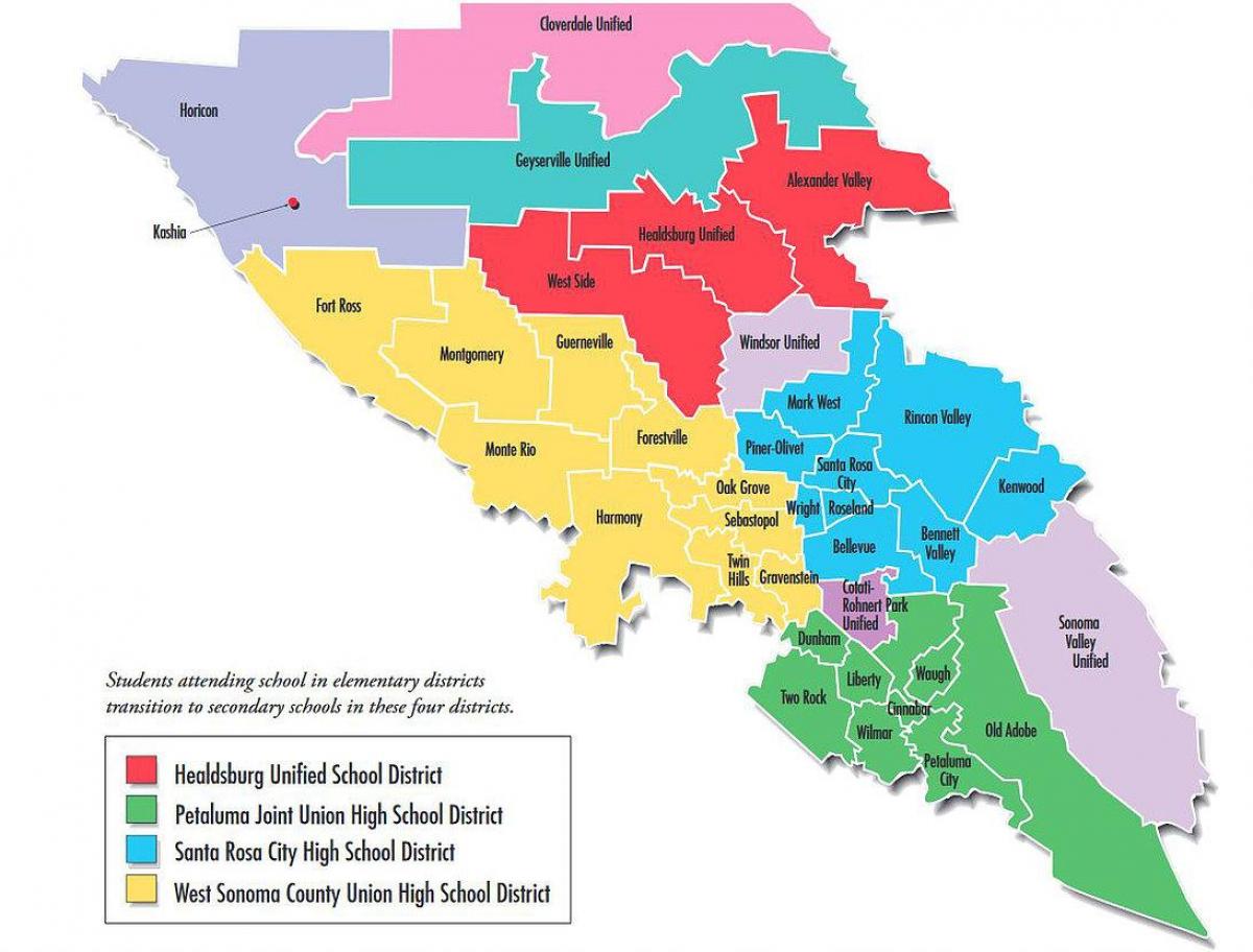 San Francisco school district χάρτης