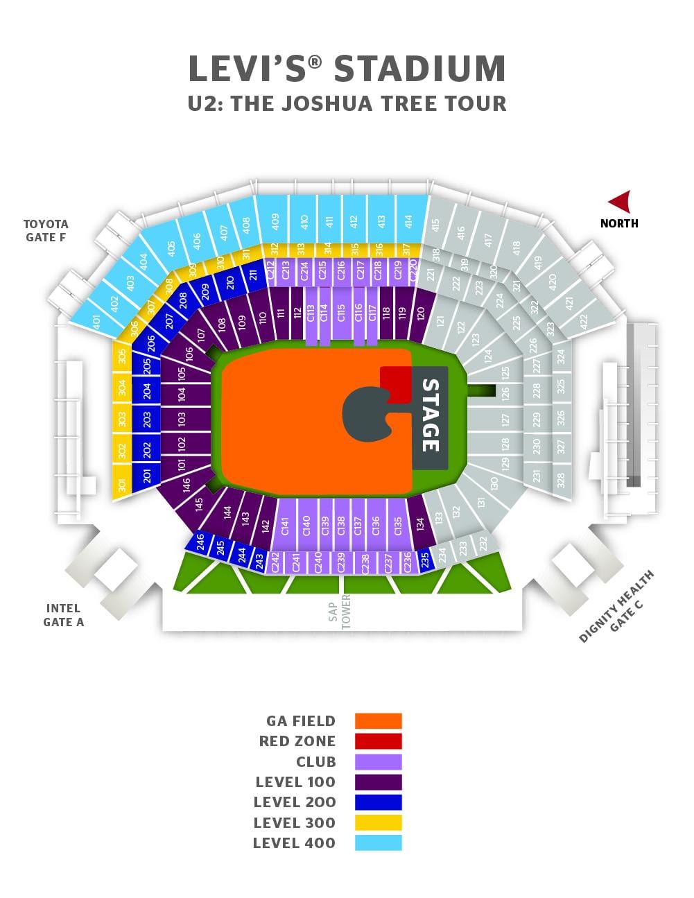 levi's stadium σουίτα χάρτης
