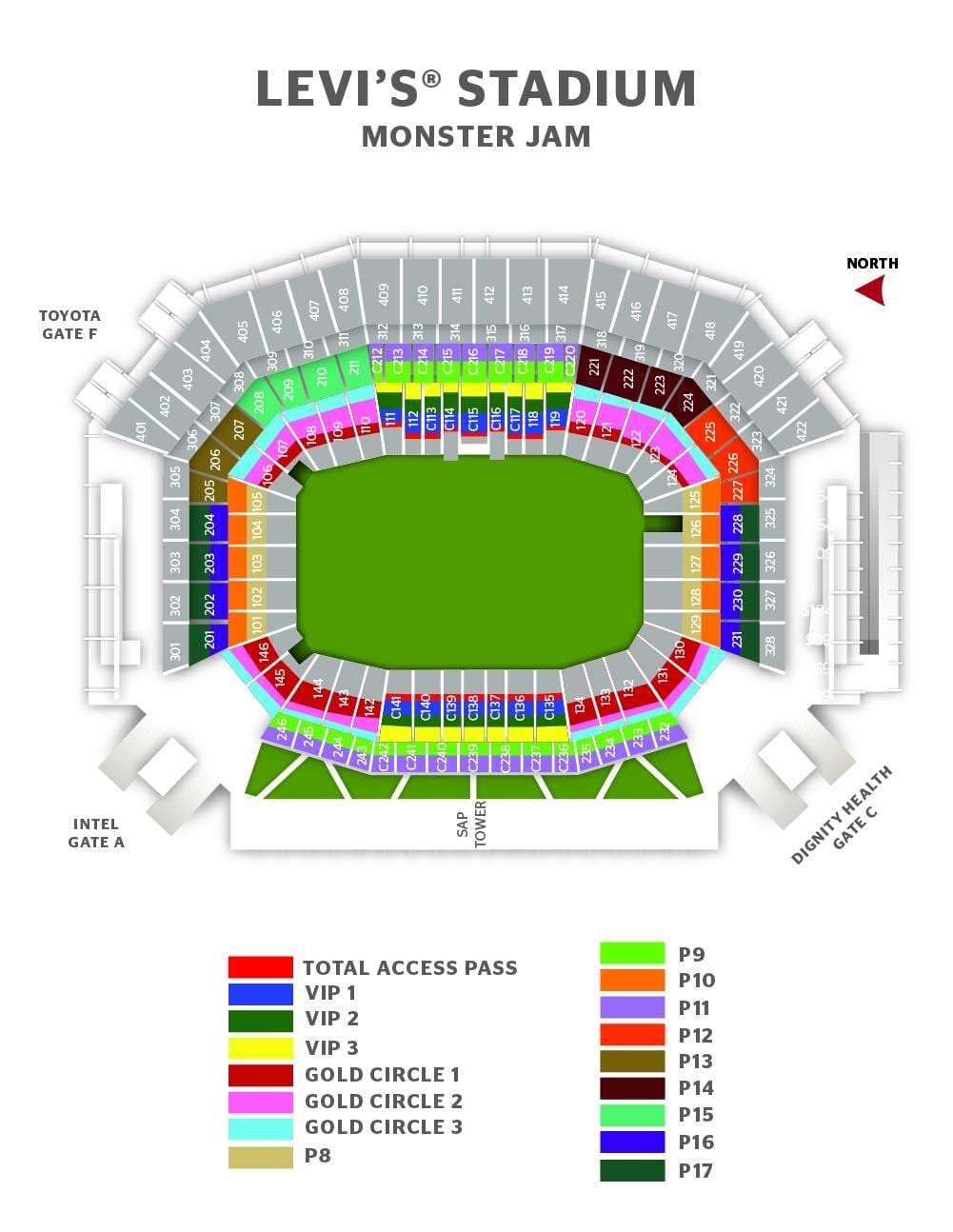 Χάρτης της levi's stadium πύλη