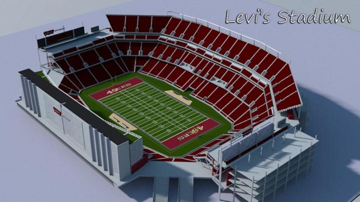 levi's stadium 3d χάρτη