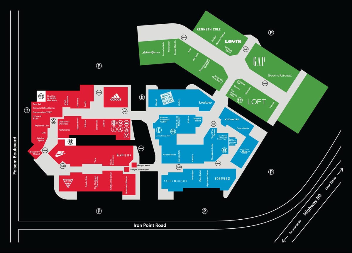 Σαν Φρανσίσκο premium outlets χάρτης