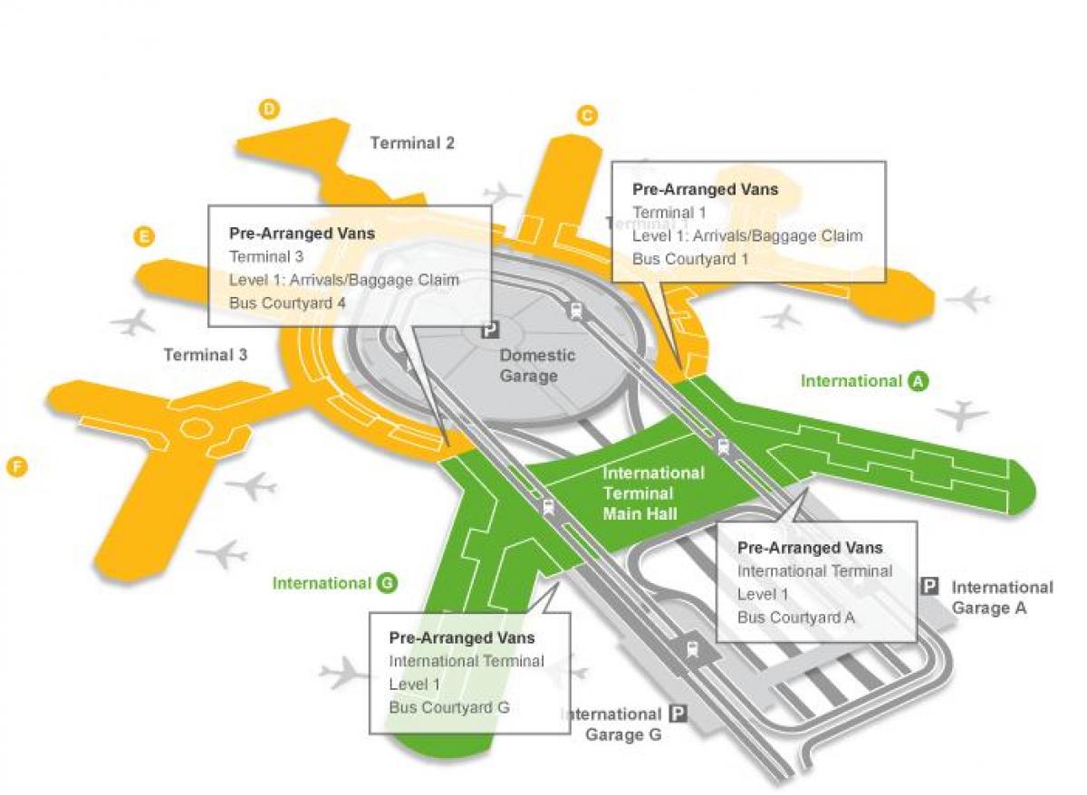 Χάρτης της San Francisco airport αποσκευών