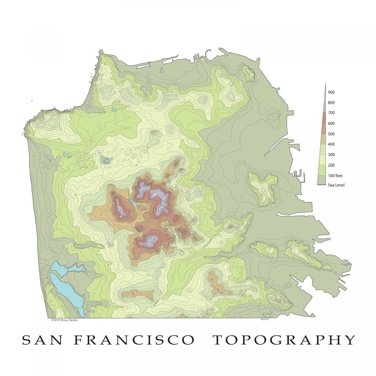 Σαν Φρανσίσκο τοπογραφικός χάρτης