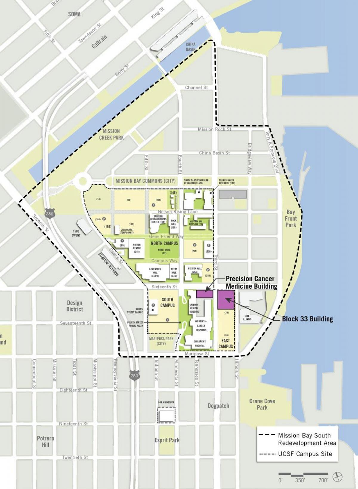 ucSF mission bay campus χάρτης