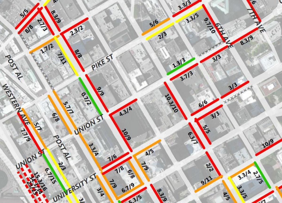 Χάρτης της San Francisco 2 hour στάθμευσης