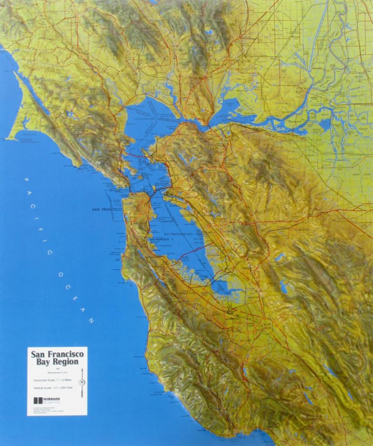 Χάρτης της San Francisco ανακούφιση