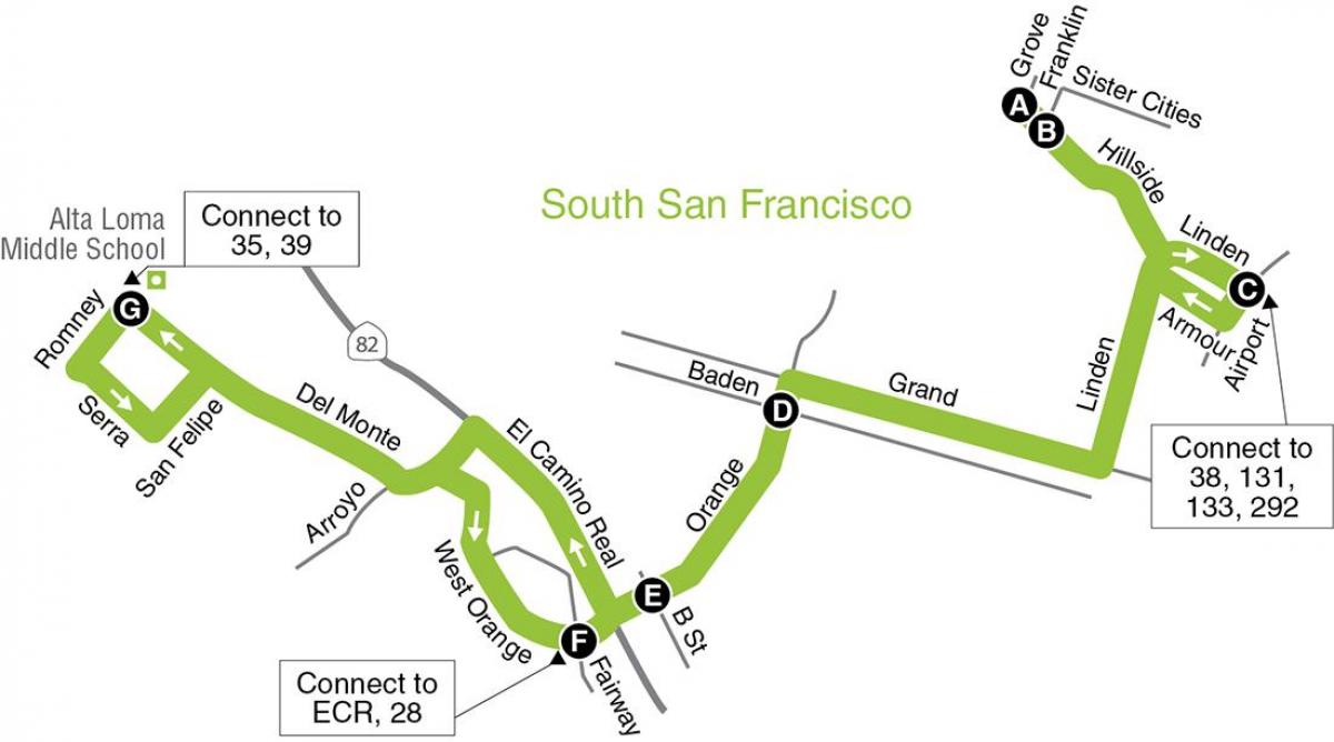 Χάρτης της San Francisco δημοτικά σχολεία