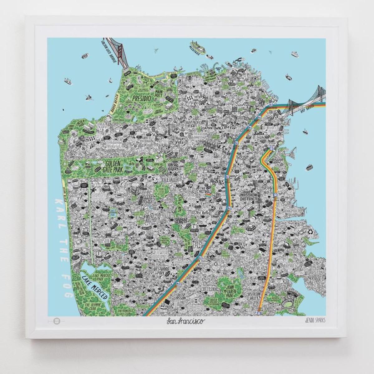 Χάρτης της San Francisco art