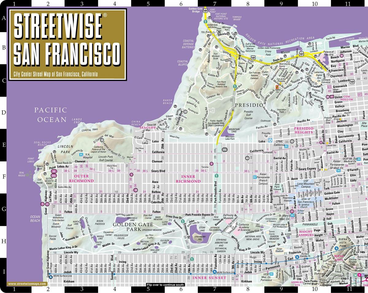 Χάρτης της αλανιάρης Σαν Φρανσίσκο
