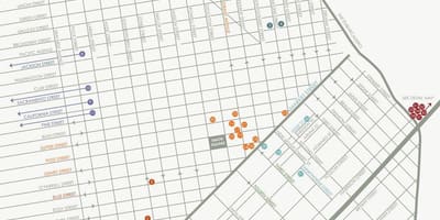 Χάρτης της San Francisco art galleries