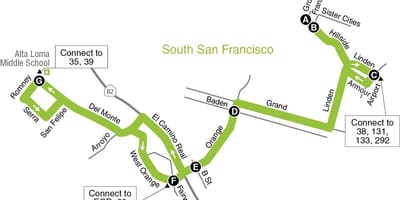 Χάρτης της San Francisco δημοτικά σχολεία