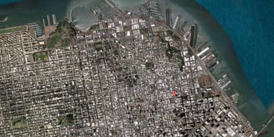 Χάρτης της San Francisco δορυφορική