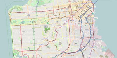 Χάρτης της San Francisco περίγραμμα