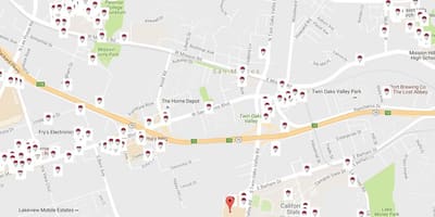 Χάρτης της San Francisco ζυθοποιίες