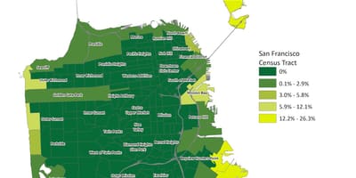 Χάρτης της San Francisco ζώνη πλημμυρών
