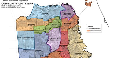 Χάρτης της San Francisco περιοχή