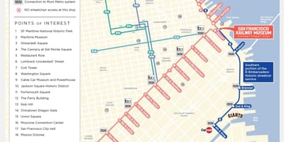 Χάρτης της San Francisco πληροφορίες