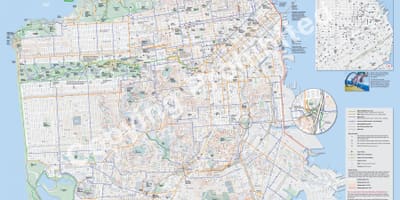 Χάρτης της San Francisco ποδήλατο