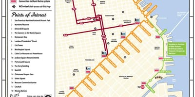 San Fran καροτσάκι χάρτης