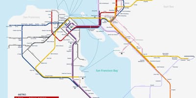 San Fran χάρτη του μετρό