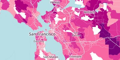 Χάρτης της bay area ακινήτων