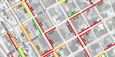 Χάρτης της San Francisco 2 hour στάθμευσης