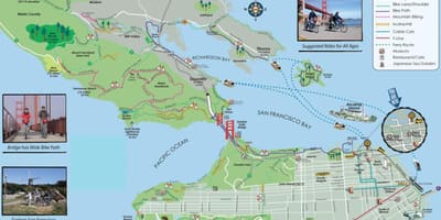 Χάρτης της San Francisco bike tour