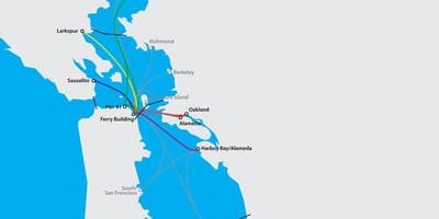 San Francisco bay ferry χάρτης