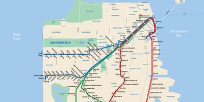 Χάρτης της San Francisco muni app