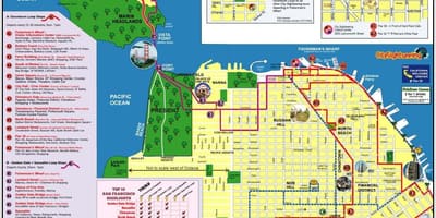 Ξενάγηση στην πόλη Σαν Φρανσίσκο ξενάγηση χάρτης