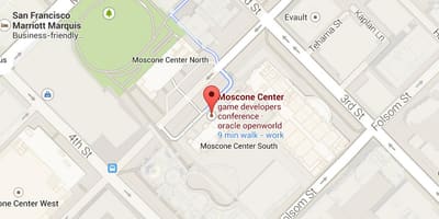 Χάρτης της moscone center του Σαν Φρανσίσκο